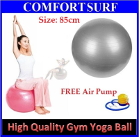 85cm High Quality Burst Resistance Yoga Ball Gym Fitness Exercise + FREE Pump GIVEN!